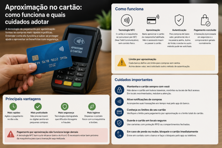 Aproximação no cartão: como funciona e quais cuidados adotar