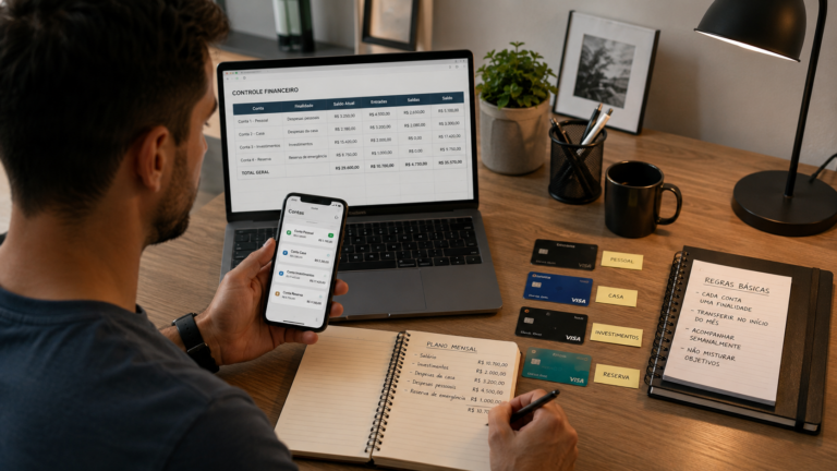 Como usar várias contas bancárias sem perder o controle financeiro
