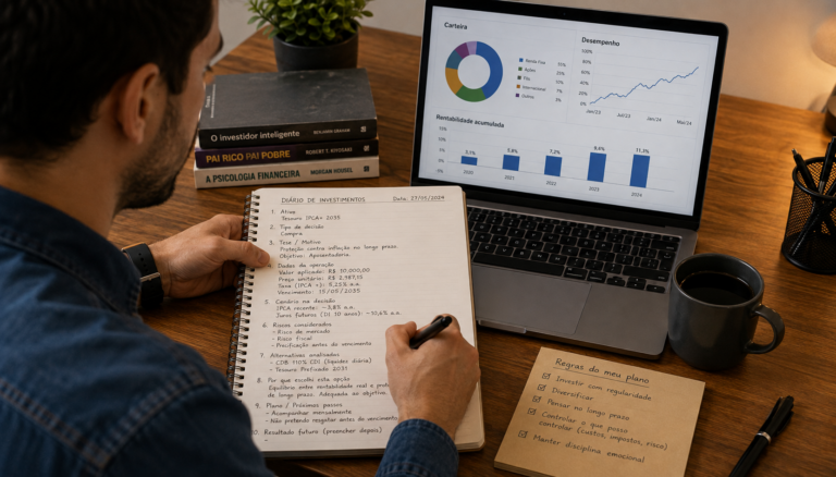 Diário de investimentos: o que registrar em cada decisão